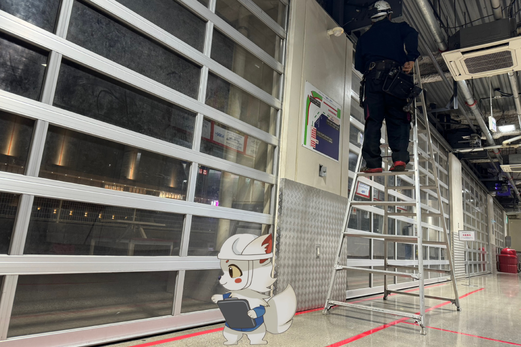 シャッター点検の写真